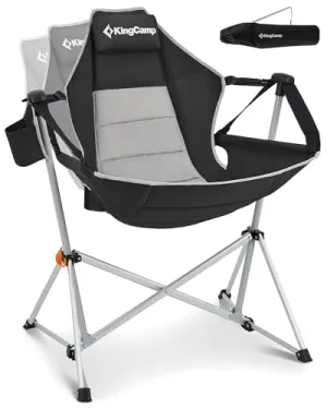 Hammock Camping Chair,Aluminum Alloy Adjustable Back Swinging Chair