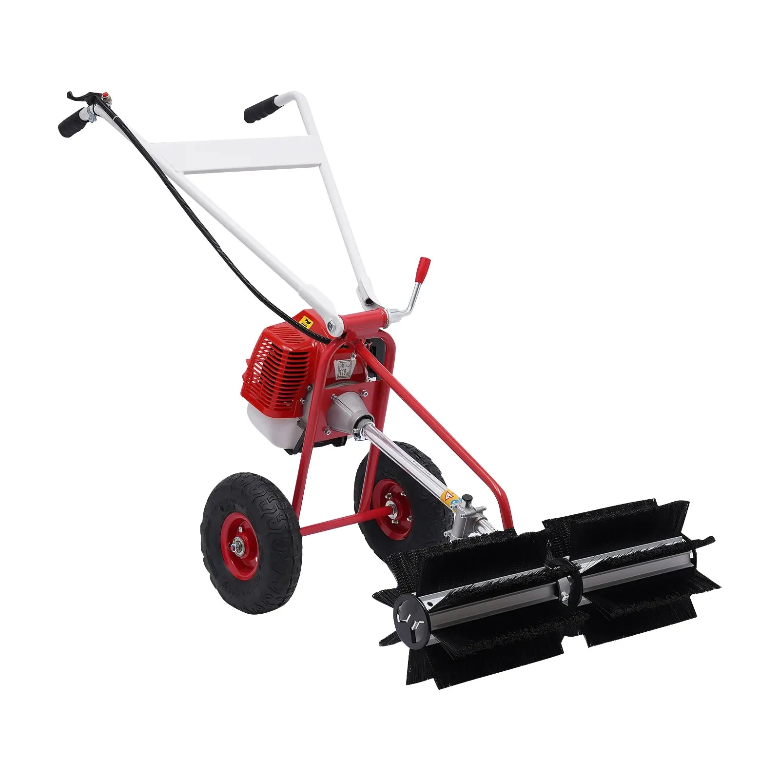 Hand-held Lawn Sweeping Tool Gas Powered