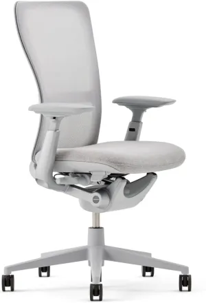Haworth Zody Standard Posture Mesh Office Chair – Ergonomic Desk Chair with Pneumatic Seat Height Adjustments and Forward Tilt Option - Without Lumbar Support (Cement)