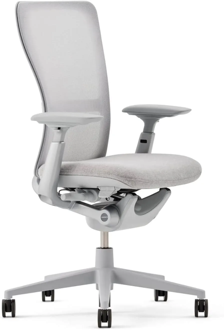Haworth Zody Standard Posture Mesh Office Chair – Ergonomic Desk Chair with Pneumatic Seat Height Adjustments and Forward Tilt Option - Without Lumbar Support (Cement)