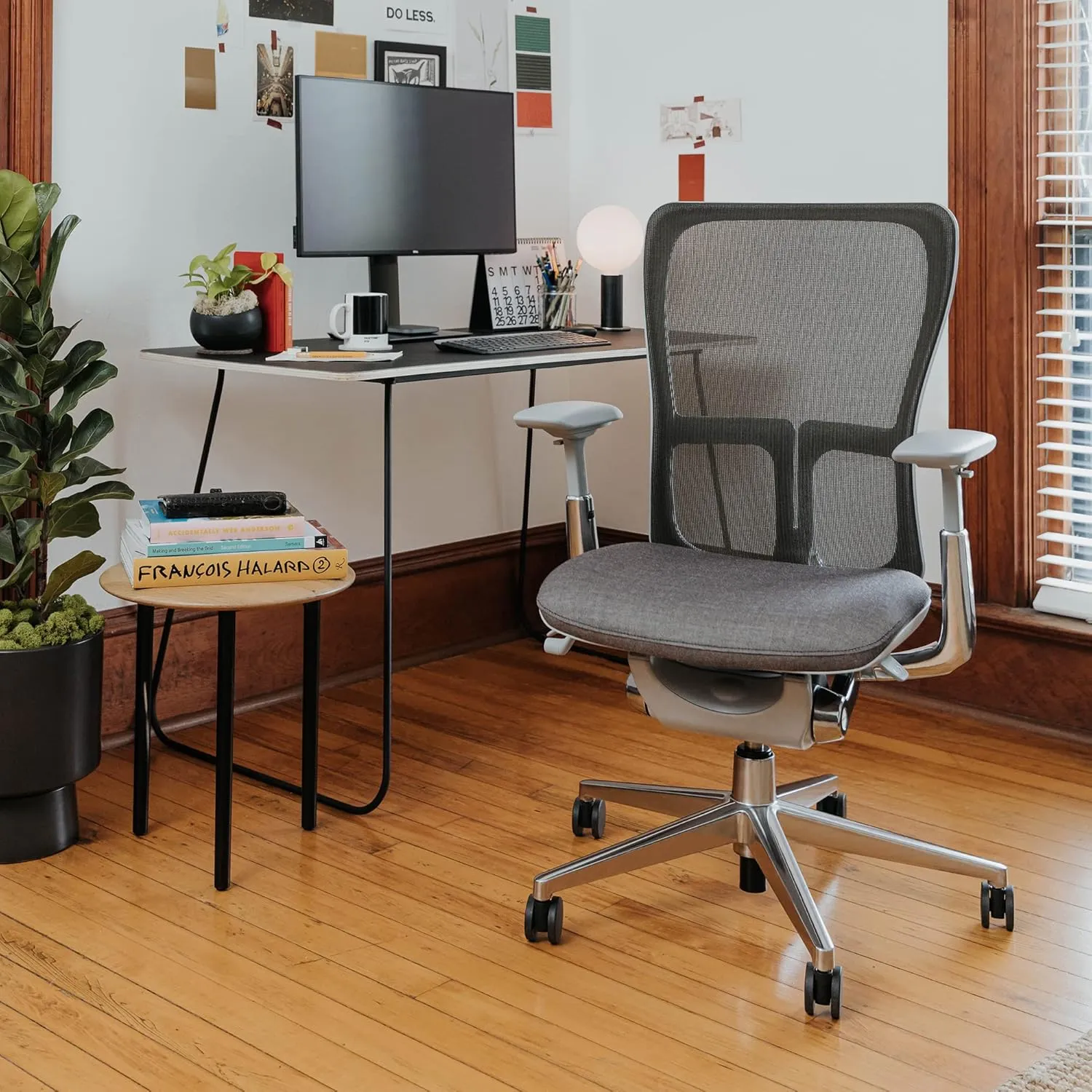 Haworth Zody Standard Posture Mesh Office Chair – Ergonomic Desk Chair with Pneumatic Seat Height Adjustments and Forward Tilt Option - Without Lumbar Support (Cement)
