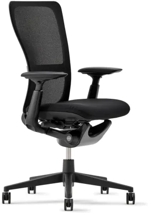 Haworth Zody Standard Posture Mesh Office Chair – Ergonomic Desk Chair with Pneumatic Seat Height Adjustments and Forward Tilt Option - Without Lumbar Support (Coal)