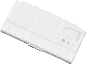 HBJWOV White Plastic Paint Palette Box Watercolor Tray with 25 Grids Flip Folding Art Tool Supplies