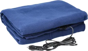 Heated Blanket - 12-Volt Electric Blanket for Car, Truck, SUV or RV - Portable Winter Accessories for Camping or Travel by Stalwart (Orange Plaid)
