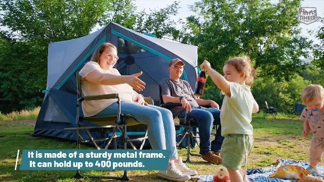 Heavy Duty Camping Chair with Compact Size-Portable Directors Chair