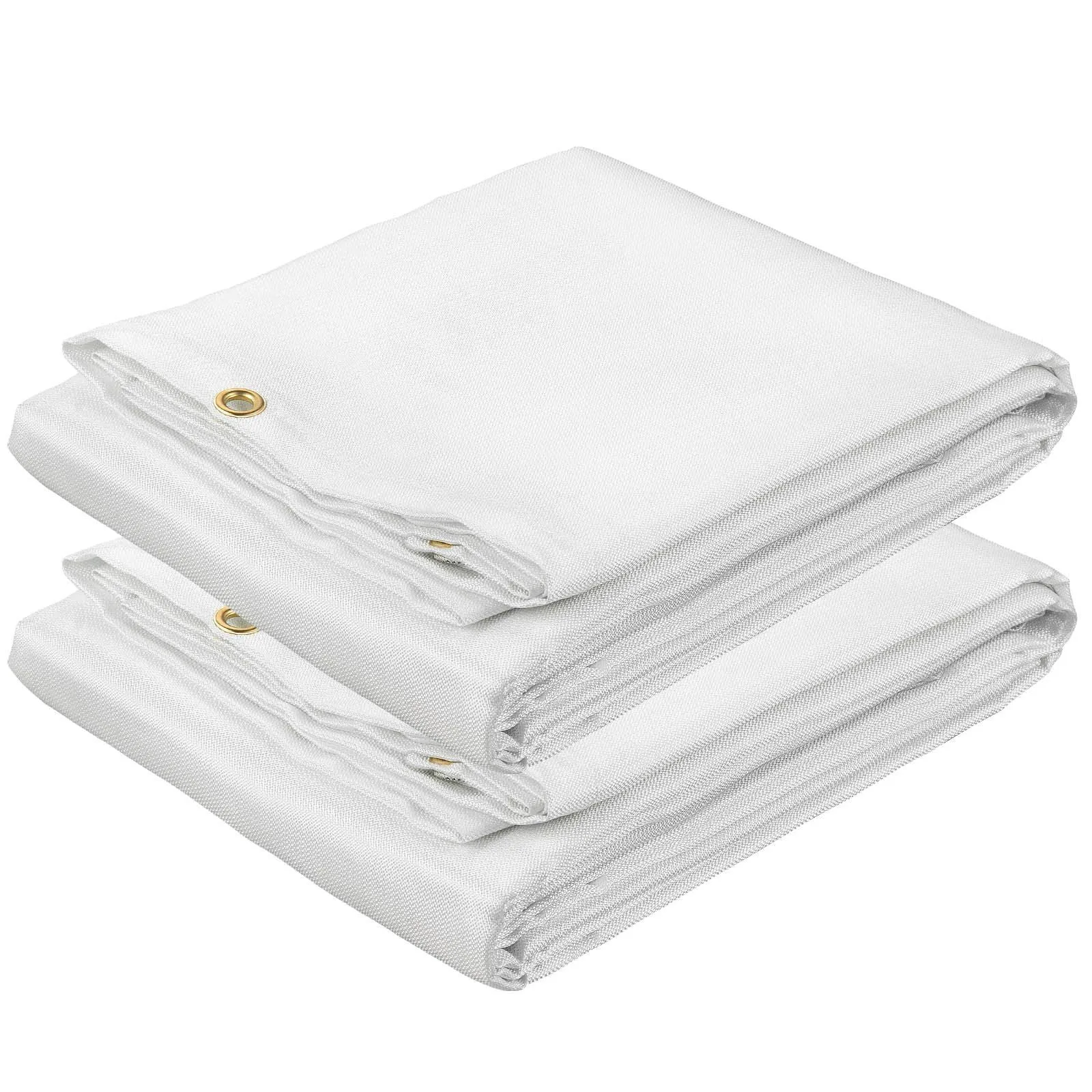 Heavy-Duty Fiberglass Fire Blankets - 2 Pack