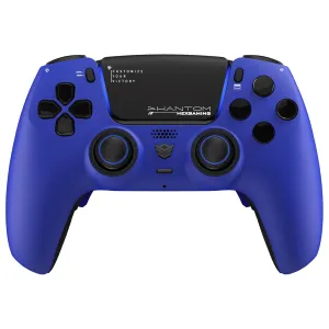 HEXGAMING PHANTOM Pro Gaming Controller with 4 Remappable Buttons, 6 Remapping Profiles, 8 Interchangeable Analog Stick, and Adjustable Triggers Compatible with ps5, PC, Mobile - Dream Blue