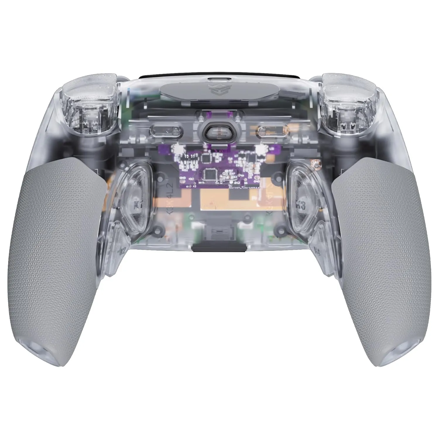 HEXGAMING PHANTOM Pro Gaming Controller with 4 Remappable Buttons, 6 Remapping Profiles, 8 Interchangeable Analog Stick, and Adjustable Triggers Compatible with ps5, PC, Mobile - Explorer Edition