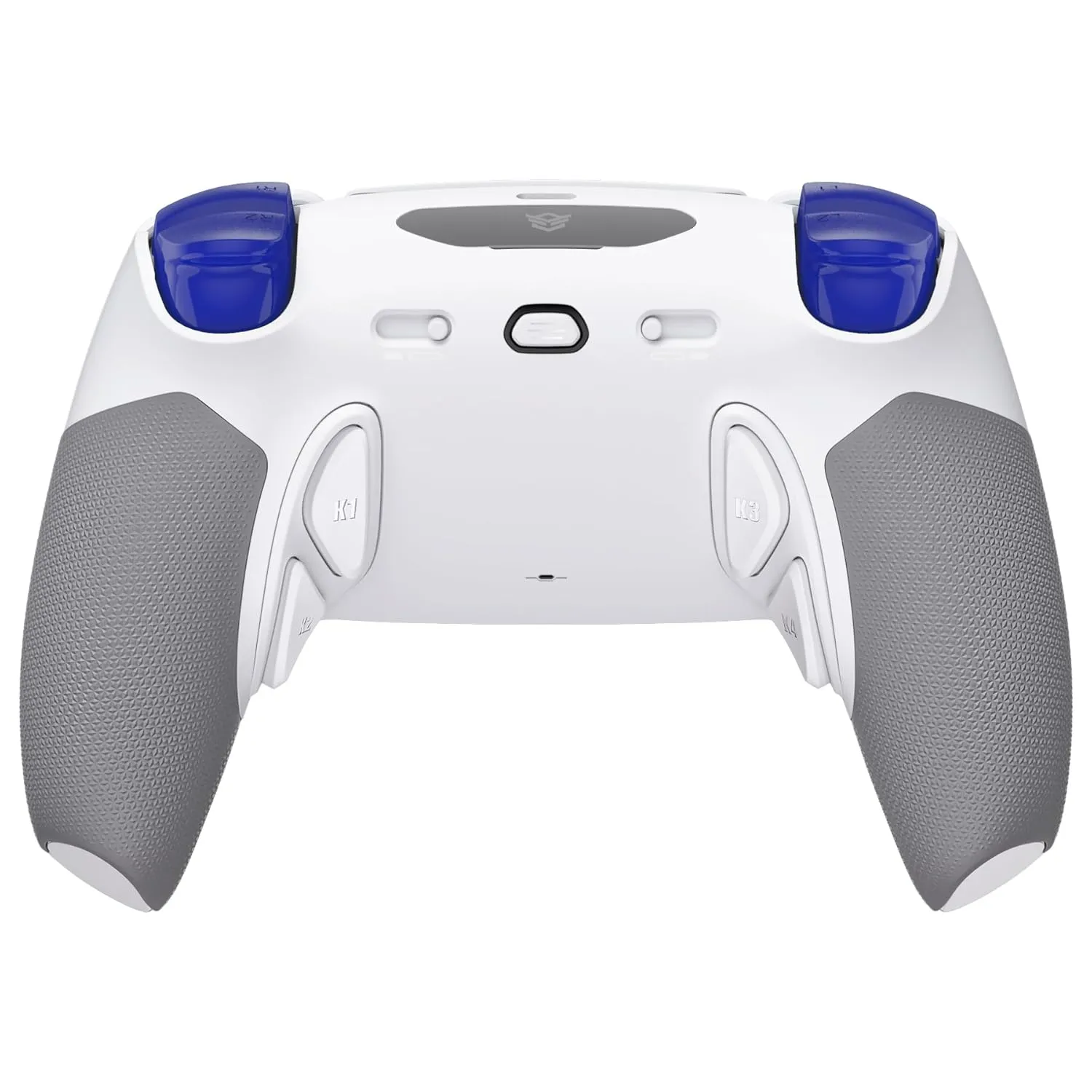 HEXGAMING PHANTOM Pro Gaming Controller with 4 Remappable Buttons, 6 Remapping Profiles, 8 Interchangeable Analog Stick, and Adjustable Triggers Compatible with ps5, PC, Mobile - Vision White