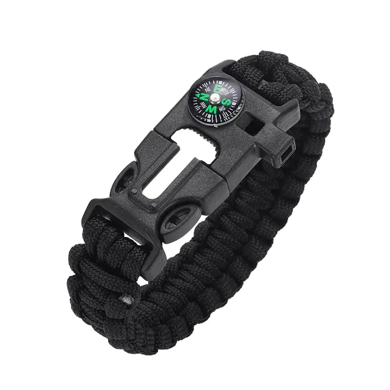 High Decibel Whistle Bracelet with Fire Starter (In Stock)