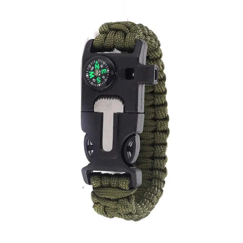 High Decibel Whistle Bracelet with Fire Starter (In Stock)