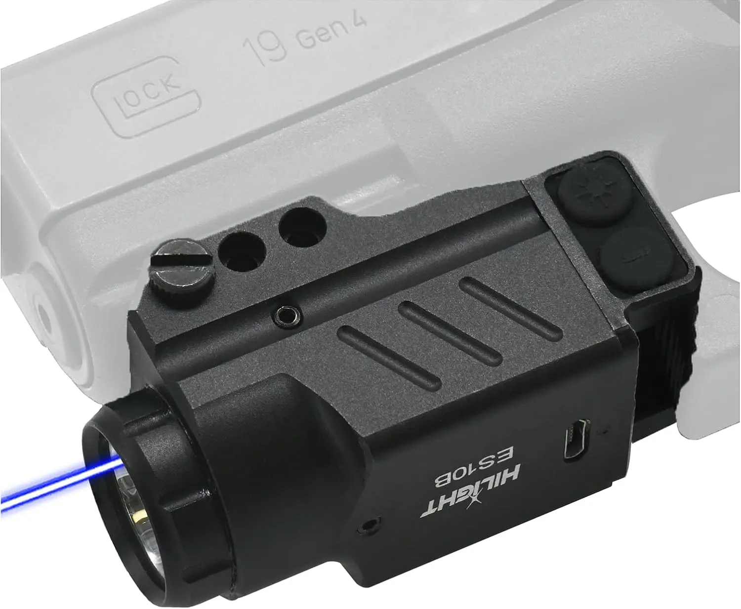 HiLight Enforcer Series Tactical LED Flashlight and Green Laser Sight or Blue Laser Sight | Green or Blue Dot Sight for Pistol ¦ Airsoft Gun Lasers ¦ Tactical Gear