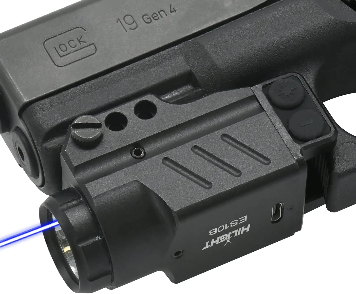 HiLight Enforcer Series Tactical LED Flashlight and Green Laser Sight or Blue Laser Sight | Green or Blue Dot Sight for Pistol ¦ Airsoft Gun Lasers ¦ Tactical Gear