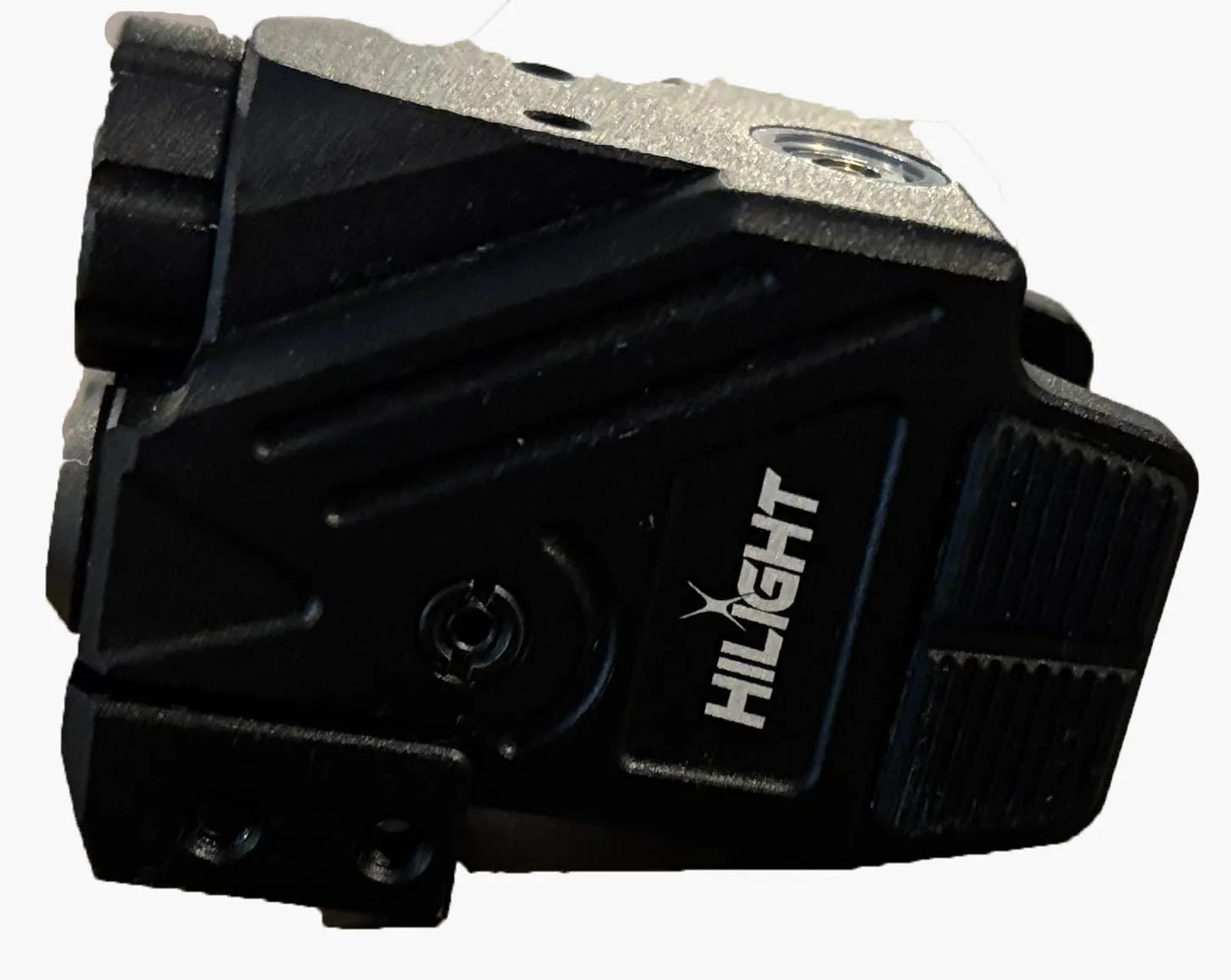 HiLight - Tactical P3RGL - 500 Lumens Strobe Flashlight & Dual (Red, Green) Laser with Military-Grade Aluminum & Rechargeable USB Battery - Extension Rail Mount Light & Dual Laser Class of IIIA, 5mW