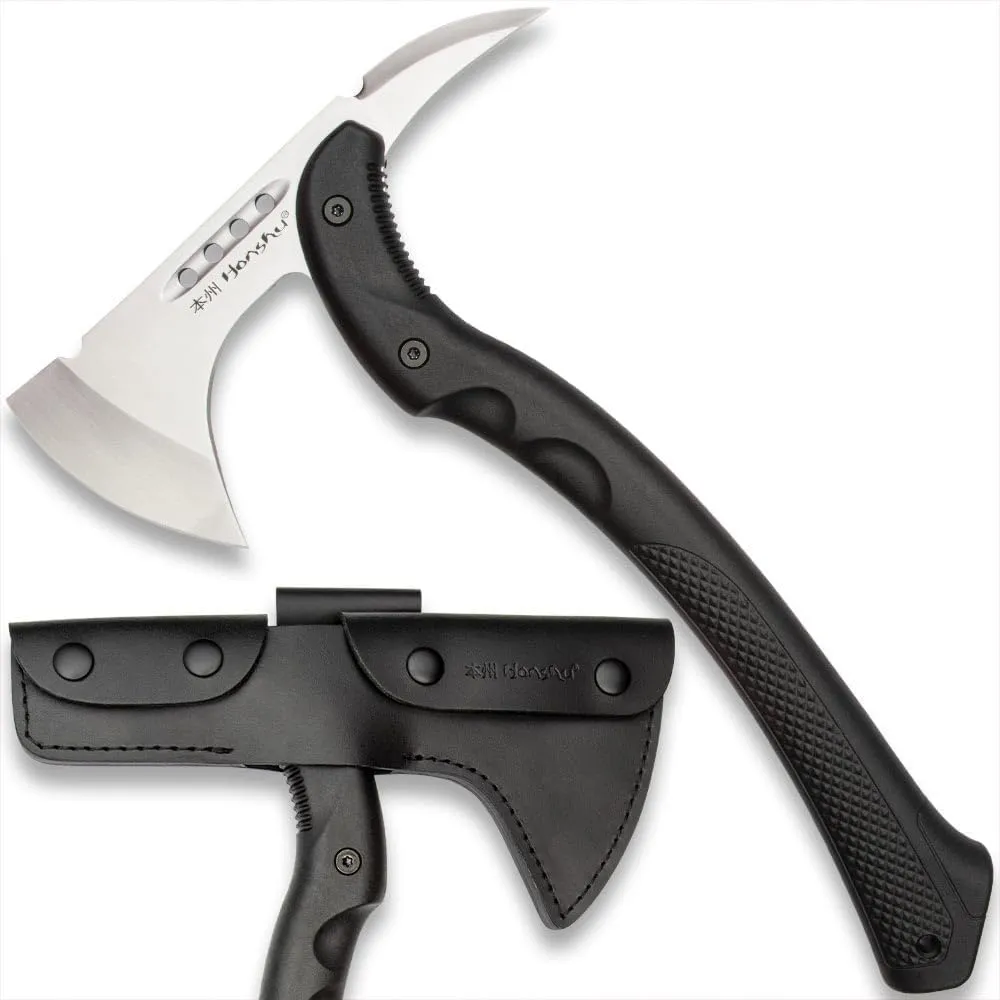 Honshu Karito Tomahawk Axe | Savage Blend of Tradition and Innovation | Premium Leather Sheath