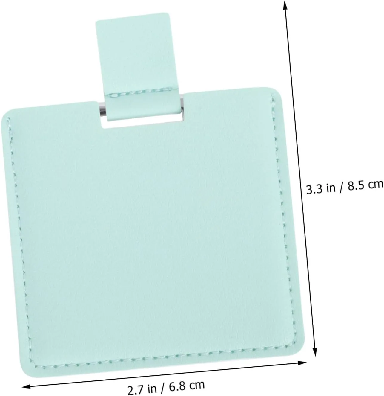 Housoutil 4pcs Portable Square Makeup Mirror Chic Travel Cosmetic Folding Mirror Durable Design for Handbag and Everyday Use Finish