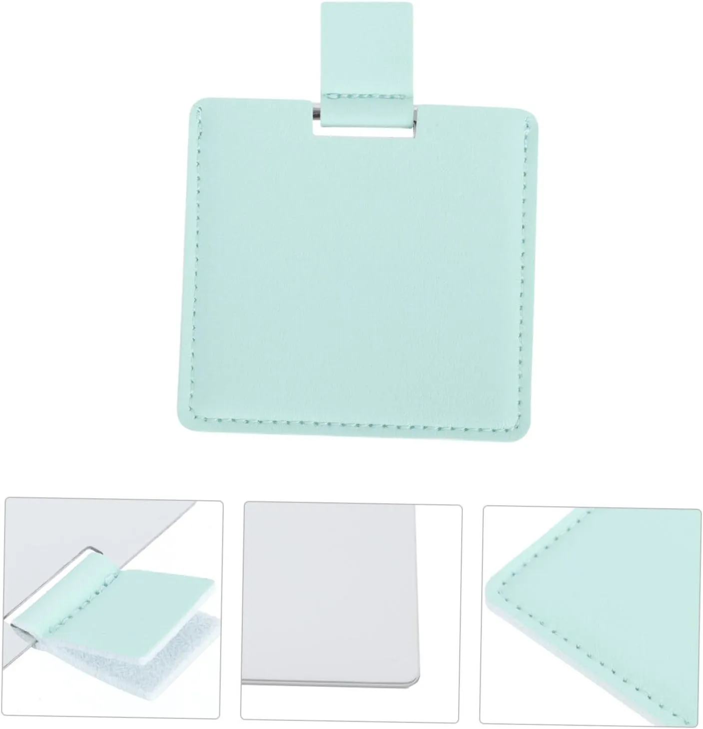 Housoutil 4pcs Portable Square Makeup Mirror Chic Travel Cosmetic Folding Mirror Durable Design for Handbag and Everyday Use Finish