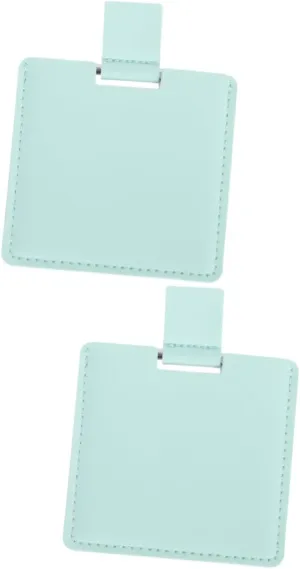 Housoutil 4pcs Portable Square Makeup Mirror Chic Travel Cosmetic Folding Mirror Durable Design for Handbag and Everyday Use Finish