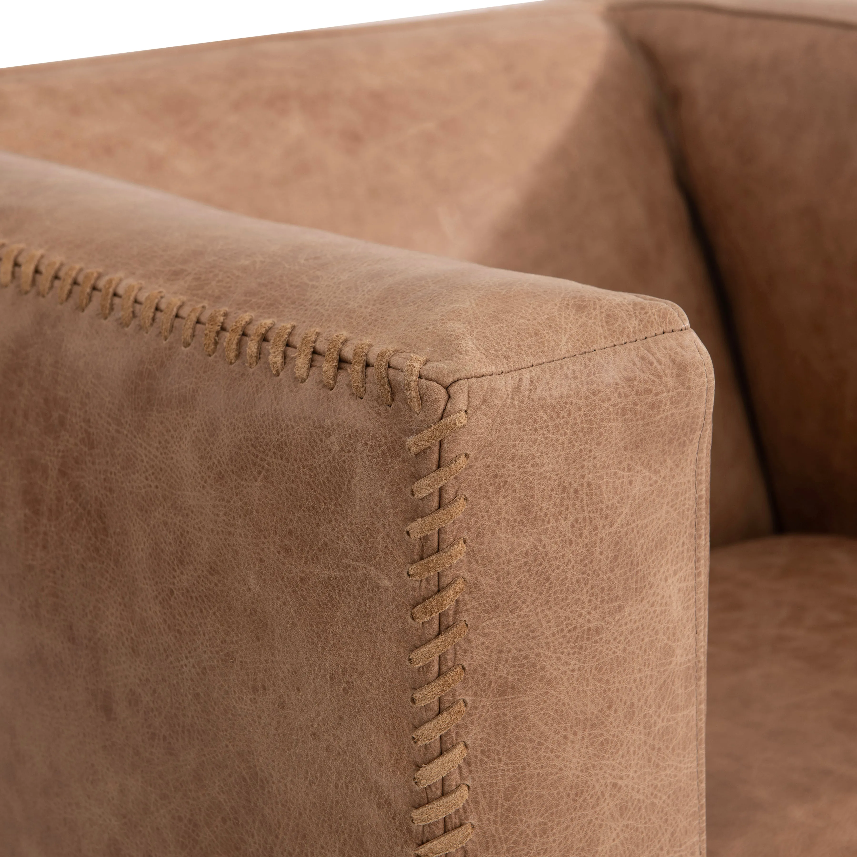 Hudson Leather Swivel Chair