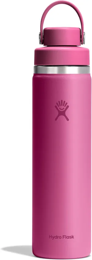 HYDRO FLASK Wide Mouth Chug Cap vacuum insulated stainless steel water bottle with leakproof closeable lid for cold water drinks, sports, travel, car and school