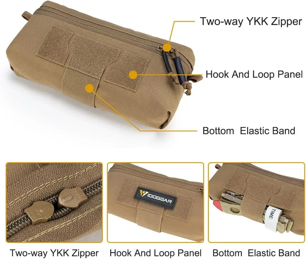 IDOGEAR Tactical Drop Pouch with Hook and Loop for JPC CPC AVS Vest Utility Tool Pouch Fanny Pack