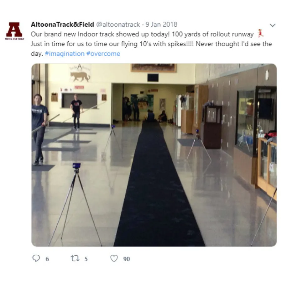 INSTANT ROLL OUT RUNWAY - PER LINEAR FOOT