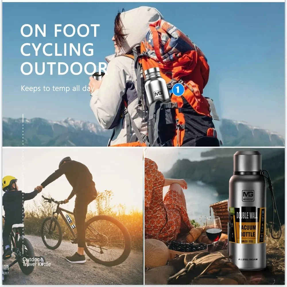 Insulated Thermos Bottle - Stainless Steel