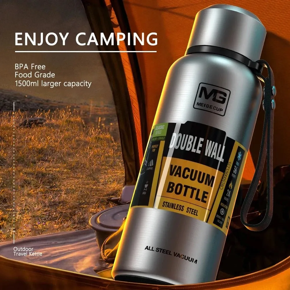 Insulated Thermos Bottle - Stainless Steel