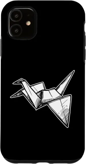 iPhone 11 Origami Logo Emblem Owl Paper Crane Folding Master Origami Case