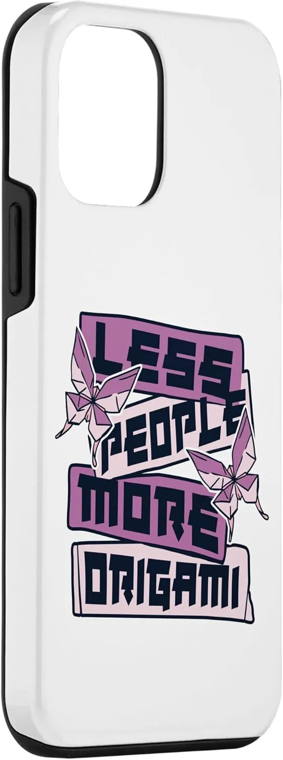 iPhone 12 mini Less People More Origami Owl Paper Crane Folding Origami Case