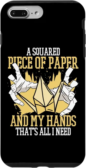 iPhone 7 Plus/8 Plus A Squared Piece Of Paper Paper Crane Folding Owl Origami Case