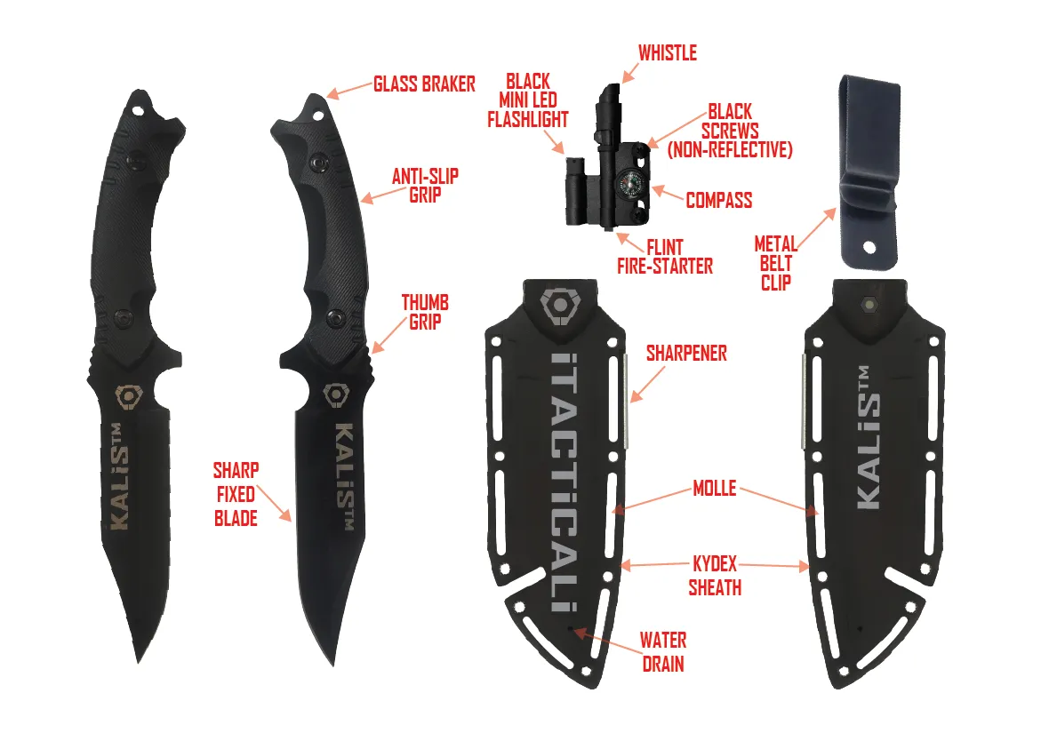 iTACTICALi KALIS™ Survival Knife