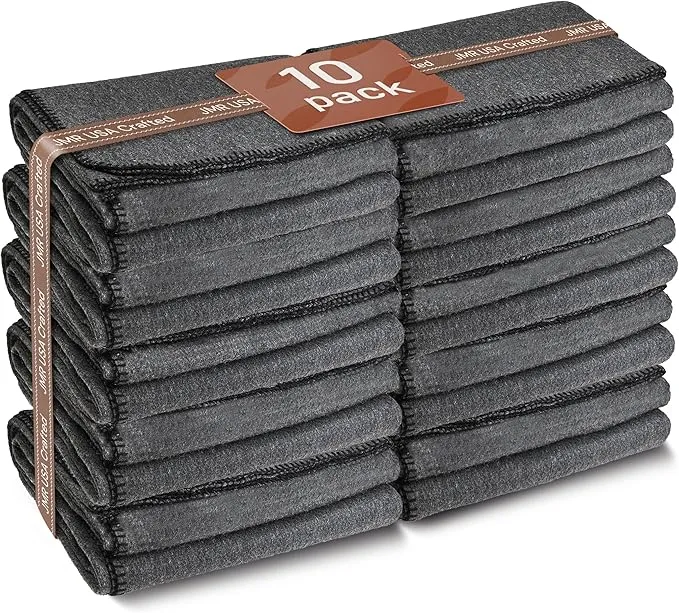 JMR Wool Camping Blanket - Warm Heavy Car Blanket & Camp Quilt - Survival Emergency Blanket for Sleeping Outdoors - Multi-Use Wool Blanket for Camping, Car & Home - 70% Wool, Grey, 62X84, Case of 10