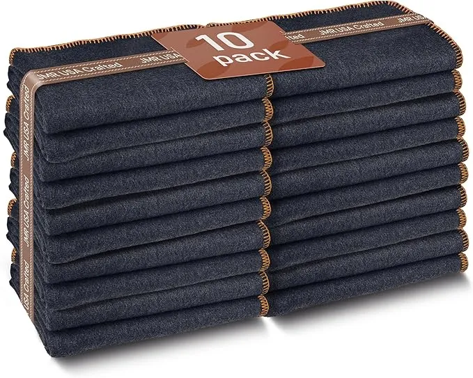 JMR Wool Camping Blanket - Warm Heavy Car Blanket & Camp Quilt - Survival Emergency Blanket Sleeping Outdoors - Multi-Use Wool Blanket for Camping, Car & Home - 70% Wool, Navy, 62X84, Case of 10