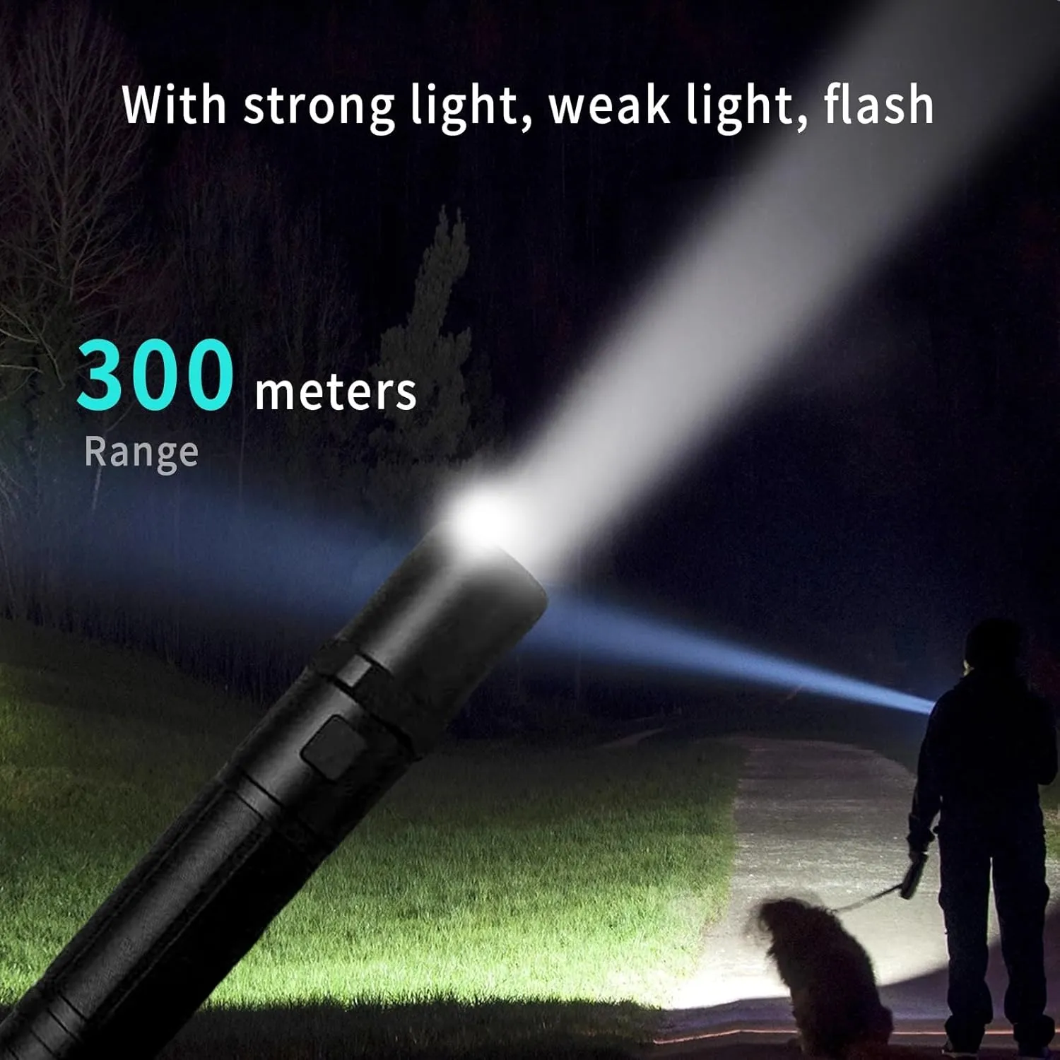 K58 Stun Gun Ultrapowerful Rechargeable for Men Women for Car & Self Defense Tactical Flashlight for Person Safety