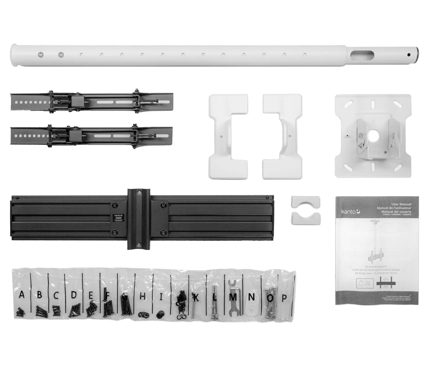 Kanto CM600 Full Motion TV Ceiling Mount for 30" - 70" TVs - CM600W | Support TV Plafond Kanto CM600W  entièrement articulé pour téléviseurs de 30 po à 70 po - CM600W | CM600WCM