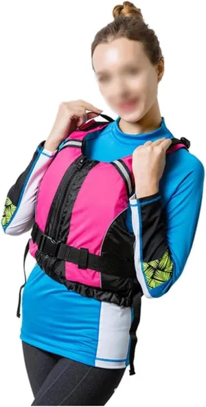 Kayaking Jackets Safety Vests, Portable Youth Swim Jacket, Swim Vest with Reflective Strips for Swimming Surfing(S/M)