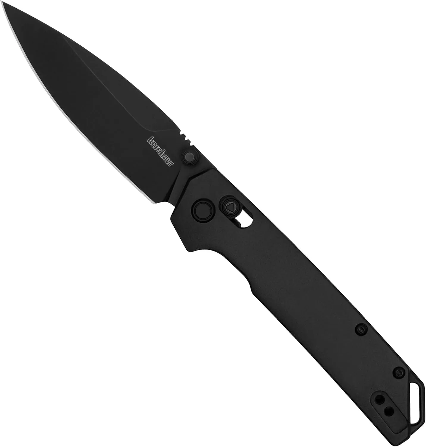 Kershaw Iridium Folding Pocket Knife, 3.4 inch D2 Steel Blade, DuraLock Locking Mechanism, Pocketclip
