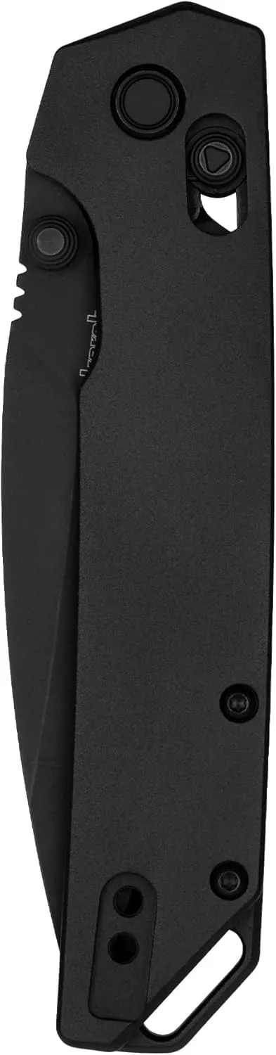 Kershaw Iridium Folding Pocket Knife, 3.4 inch D2 Steel Blade, DuraLock Locking Mechanism, Pocketclip