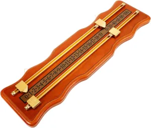 KESYOO 1 Set Billiard Scorer Large Portable Snooker Tabletop LED Scoreboard Scoring Pool Table Accessory Multifunctional Numbers Billiards Scorecard Folding Digital Light Brown