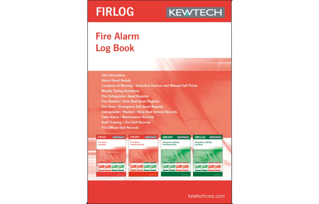 Kewtech FIRLOG Fire Alarm Maintenance Log Book
