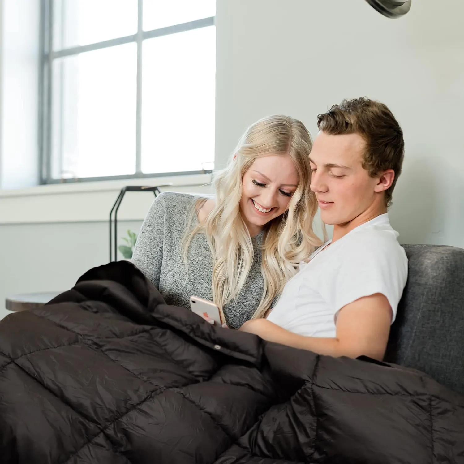 KingCamp Puffy Blanket for Camping, Warm Down Alternative Outdoors Indoors Quilt, Lightweight Compact Packable Windproof Blankets for Stadium, Airplane, Travel, Picnics, Backpacking