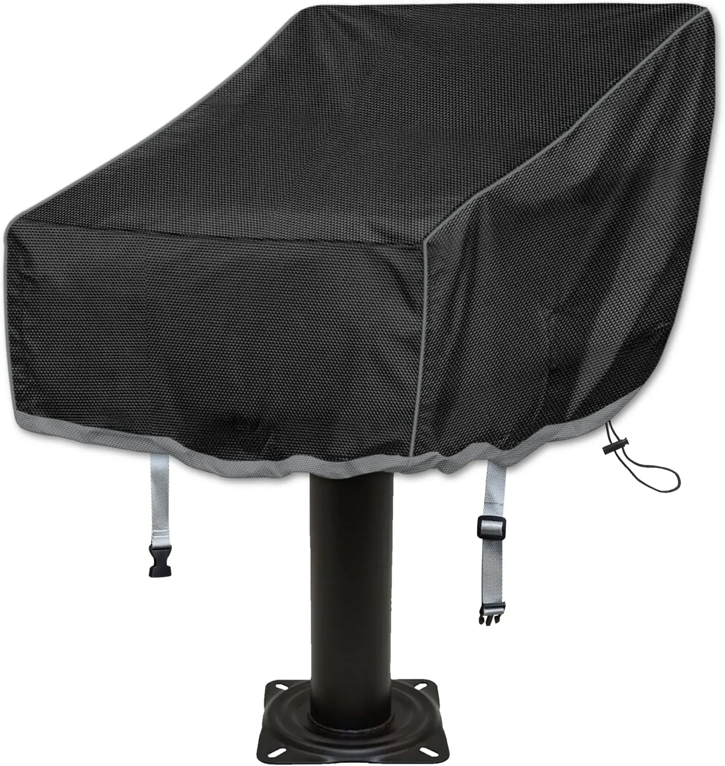 Kintaki Boat Folding Seat Cover, 600D Waterproof, Fishing Chair Cover, Outdoor Waterproof, Black, 20"L x 19"W x 14"H