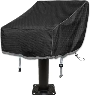 Kintaki Boat Folding Seat Cover, 600D Waterproof, Fishing Chair Cover, Outdoor Waterproof, Black, 20"L x 19"W x 14"H
