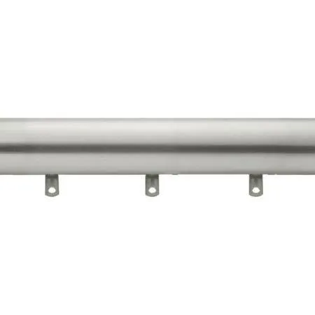 Kirsch Designer Metals 1 3/8 Inch Diameter Smooth Traverse Curtain Rod Set with Plain Slides, 180 - 270 Inches