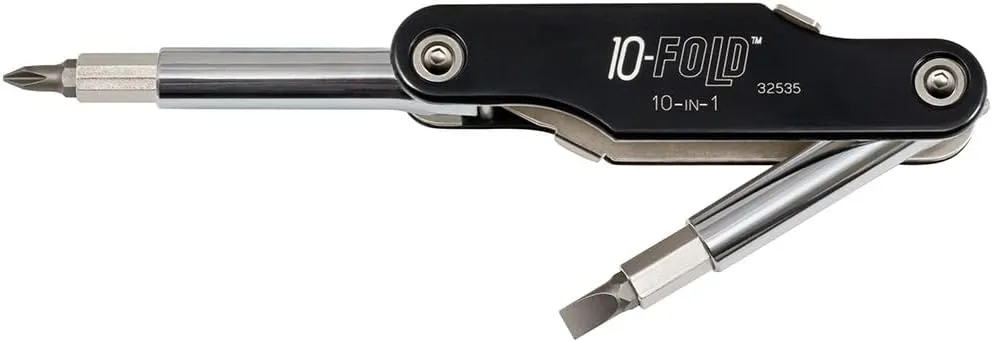Klein Tools 32535 10-in-1 10 Fold Screwdriver / Nut Driver
