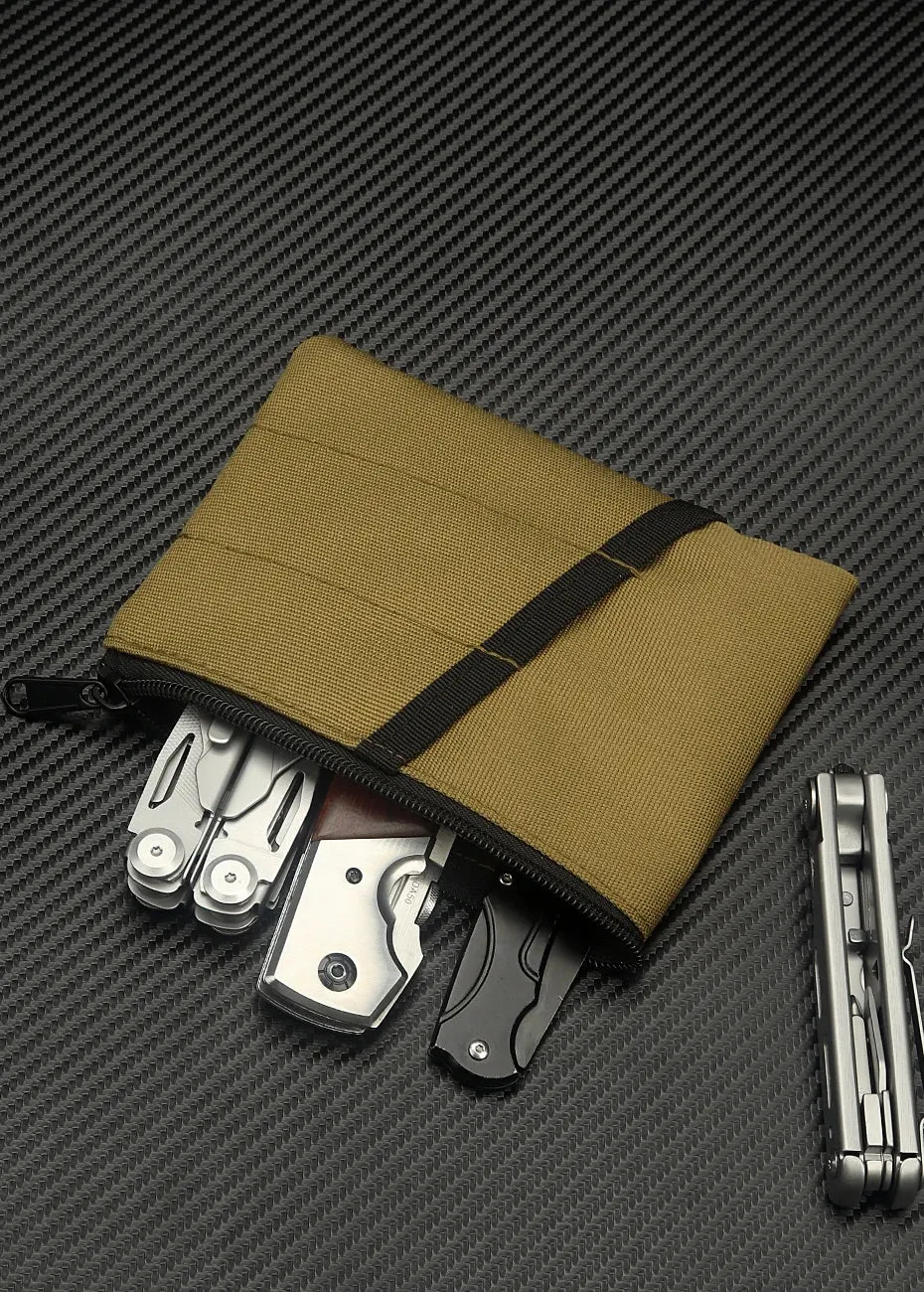 Kosibate Tactical EDC Pouch Wallet Key Card Case Knife Tool Storage Pack Outdoor Camping Coin Purse Multifunctional Bag