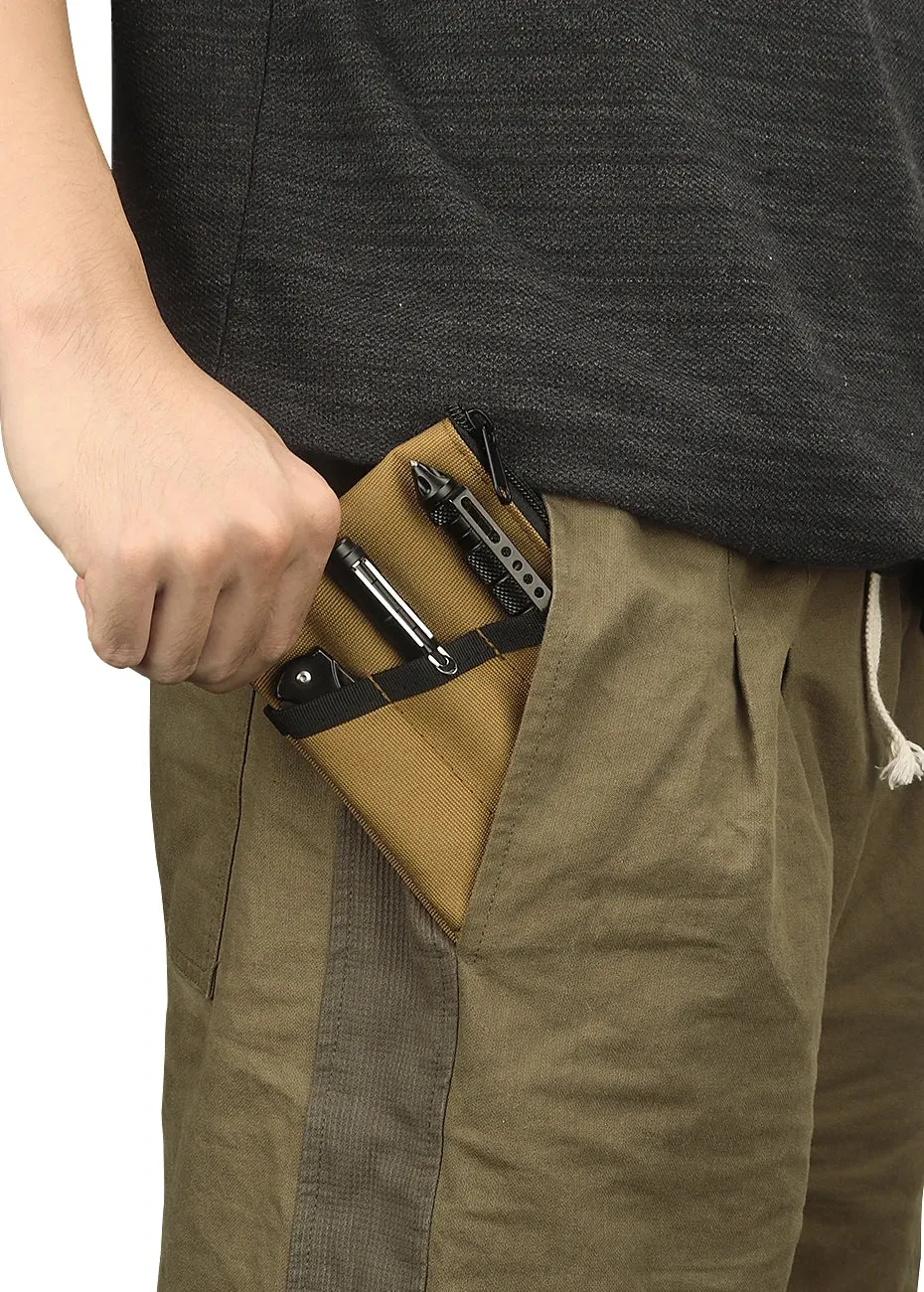 Kosibate Tactical EDC Pouch Wallet Key Card Case Knife Tool Storage Pack Outdoor Camping Coin Purse Multifunctional Bag