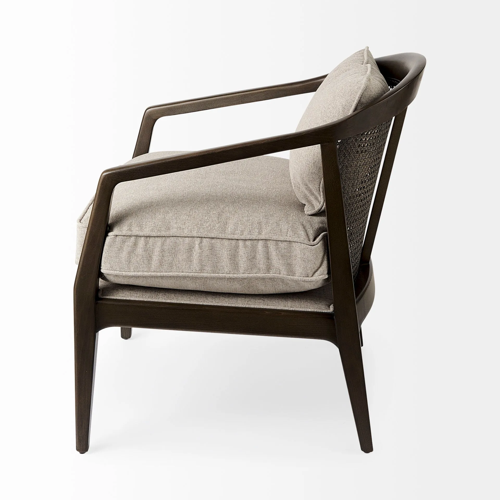 Landon Accent Chair | Grey & Dark Brown