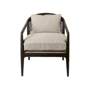 Landon Accent Chair | Grey & Dark Brown